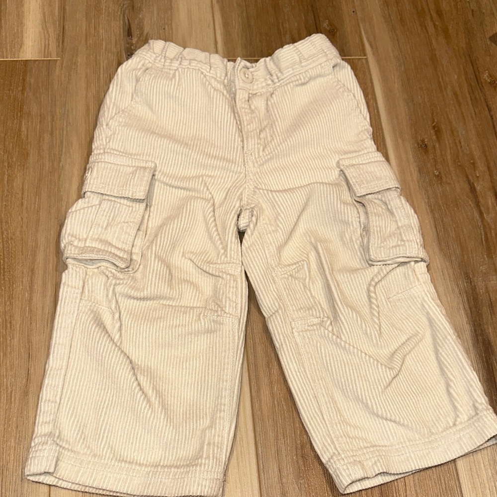 GAP Kids Beige Corduroy Cargo Pants